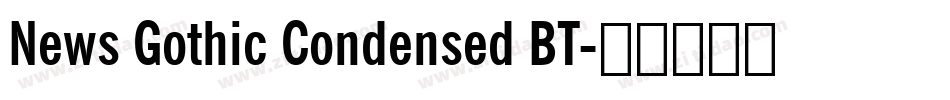 News Gothic Condensed BT字体转换